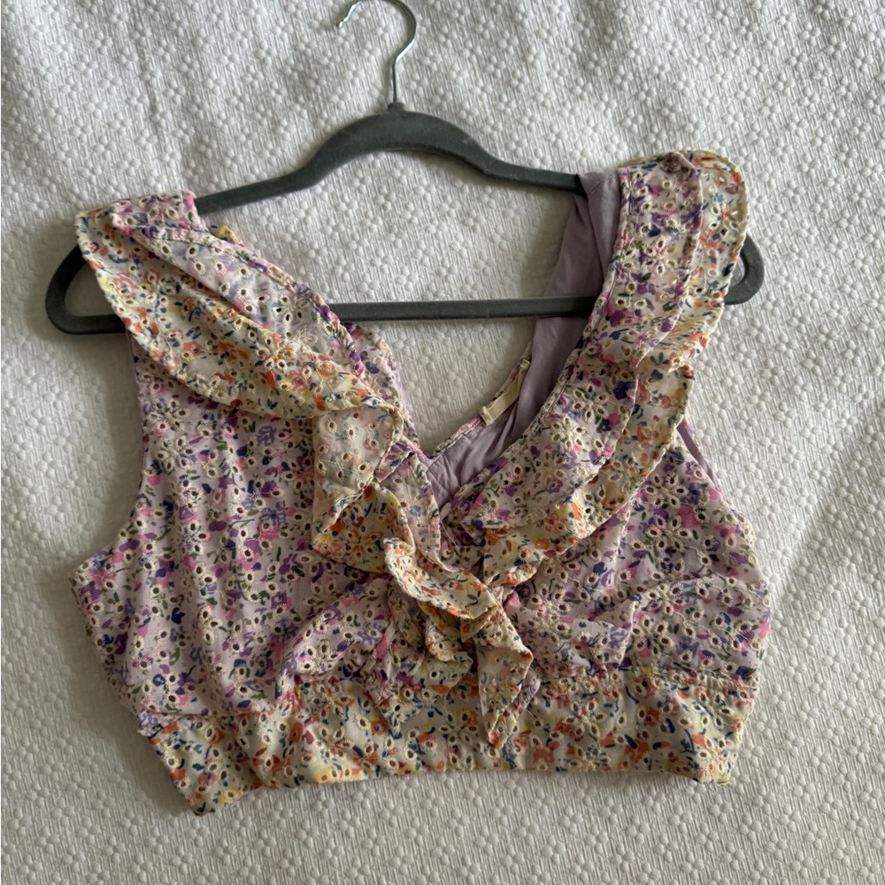 Floral crop top